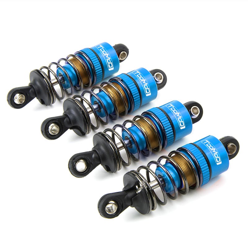 TOOMOD 1/10 52MM RC Oil filled Shock Absorbers kit for Tamiya TT-01 TT-02 M03 M04 M05 M06 TA05 1:10 On Road Car Upgrades Replace Parts (Blue) - Image 3